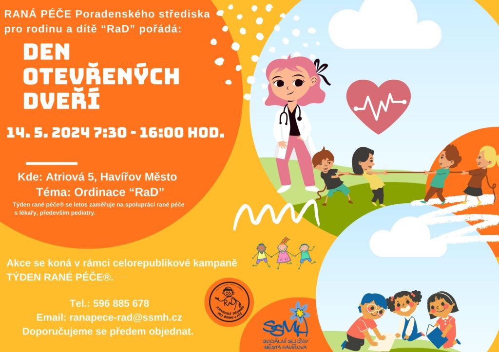 Letáček s pozvánkou na den otevřených dveří